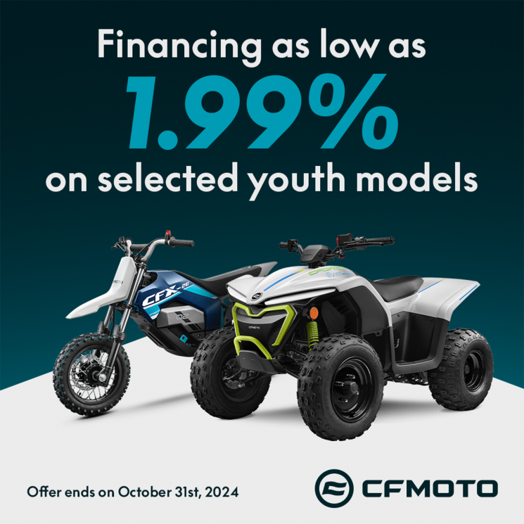 Cfmoto Youth as low as 1.99%!